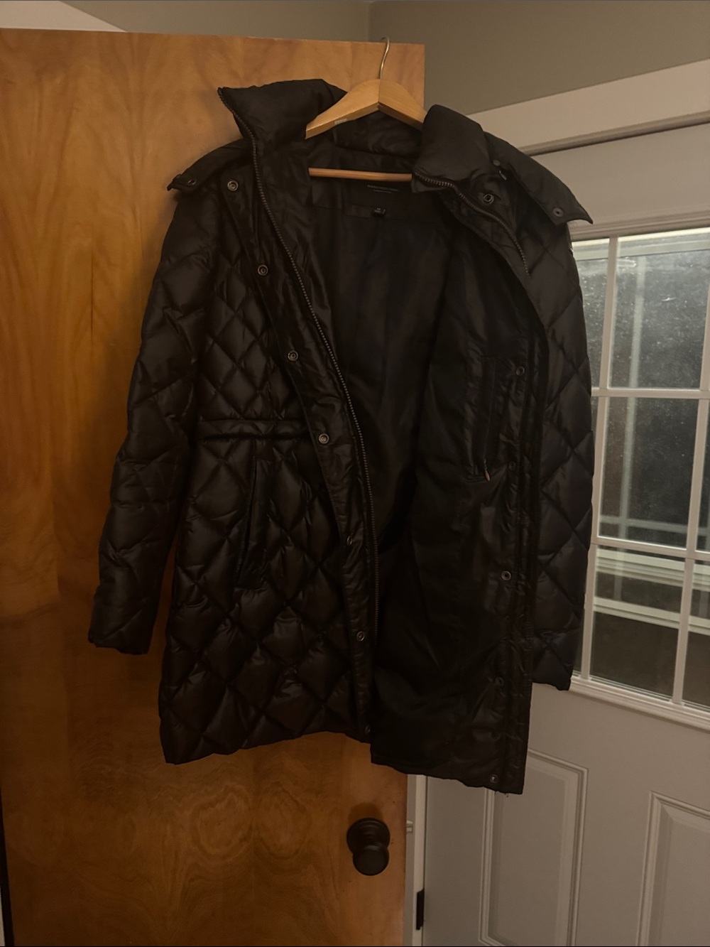 Classic Black Quilted Long Puffer Coat
